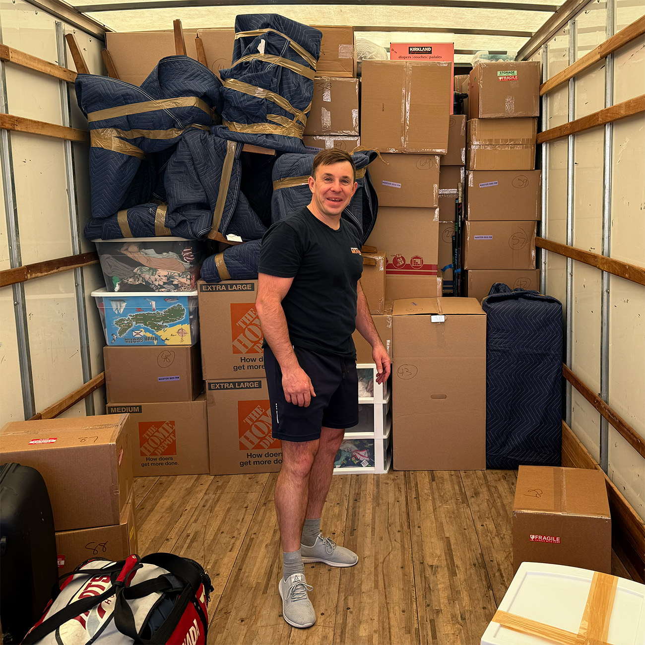 Loaded truck
