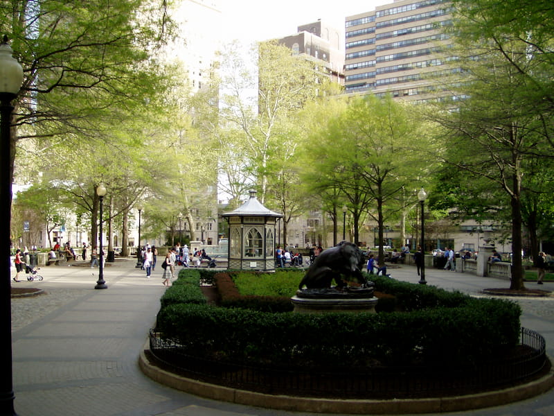 Rittenhouse Square park in Philadelphia